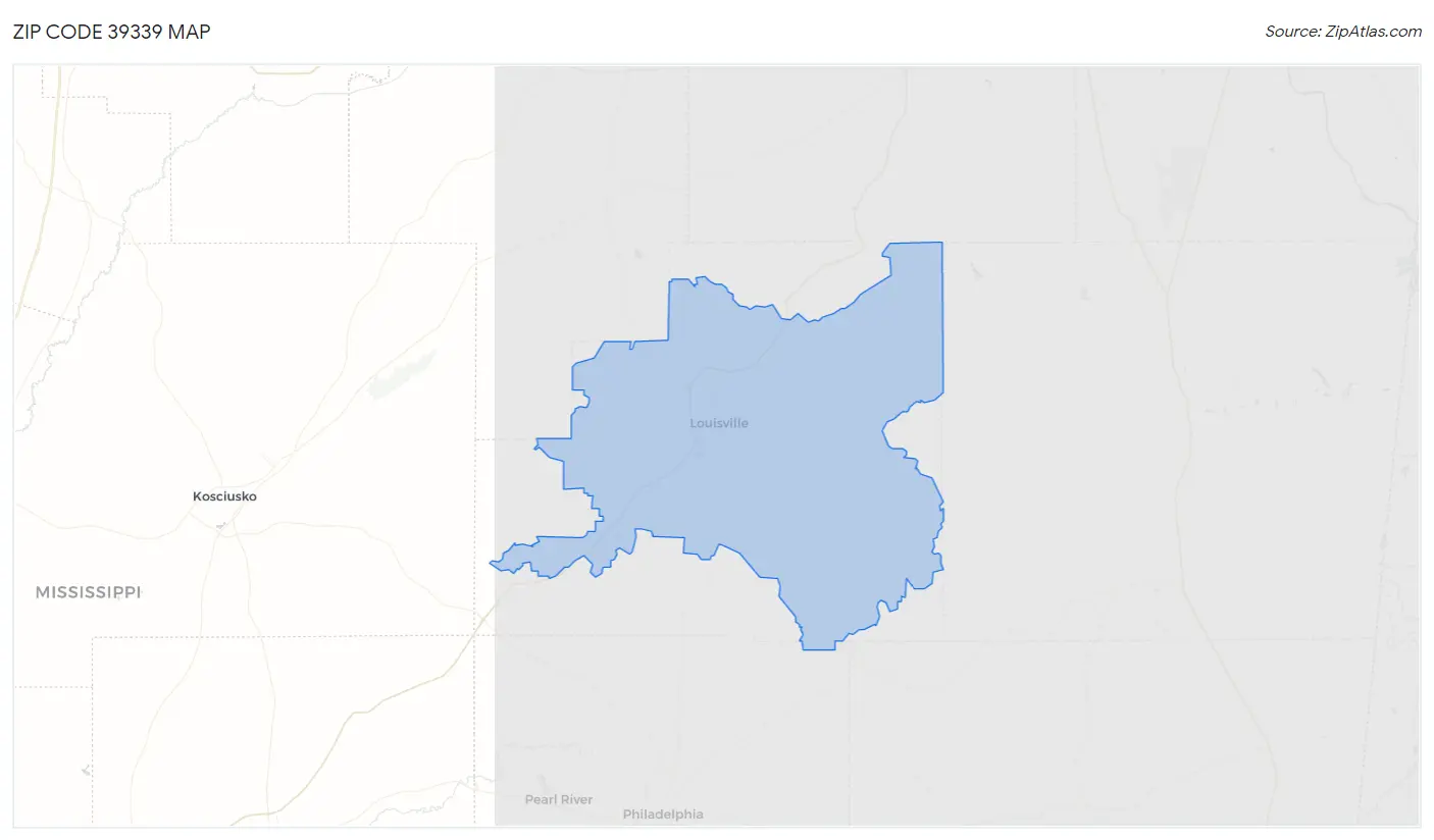 Zip Code 39339 Map