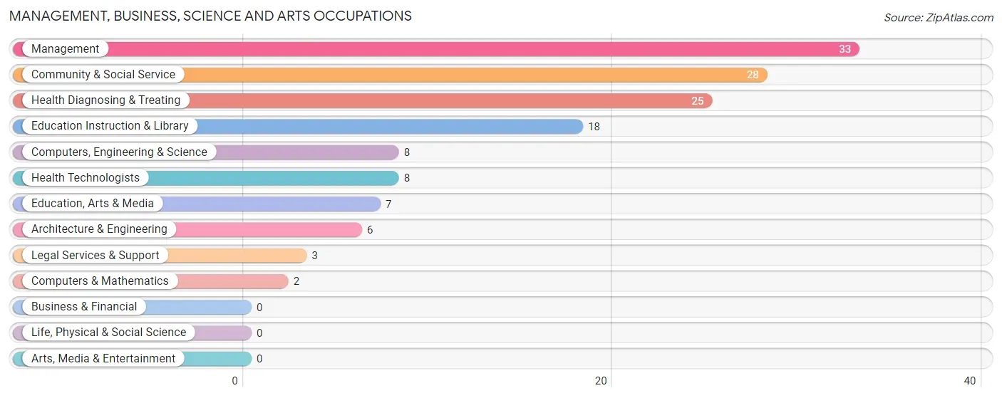 Management, Business, Science and Arts Occupations in Zip Code 39477