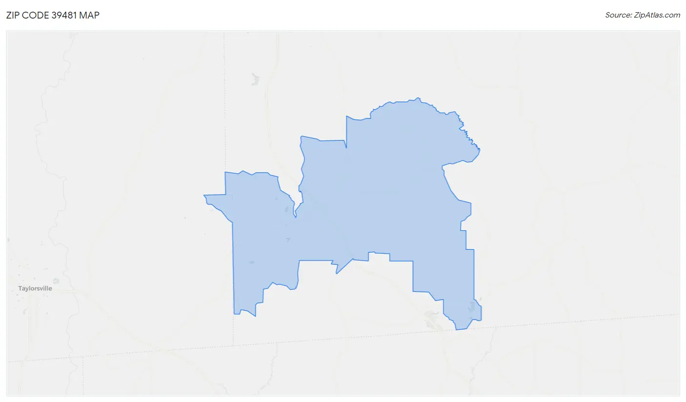 Zip Code 39481 Map