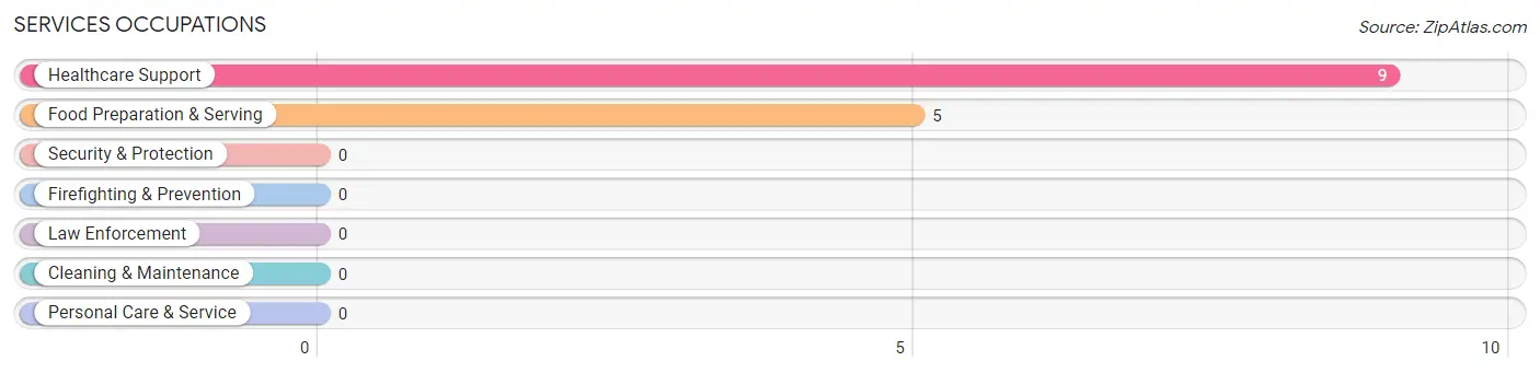 Services Occupations in Zip Code 39633