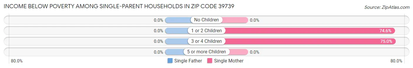 Income Below Poverty Among Single-Parent Households in Zip Code 39739