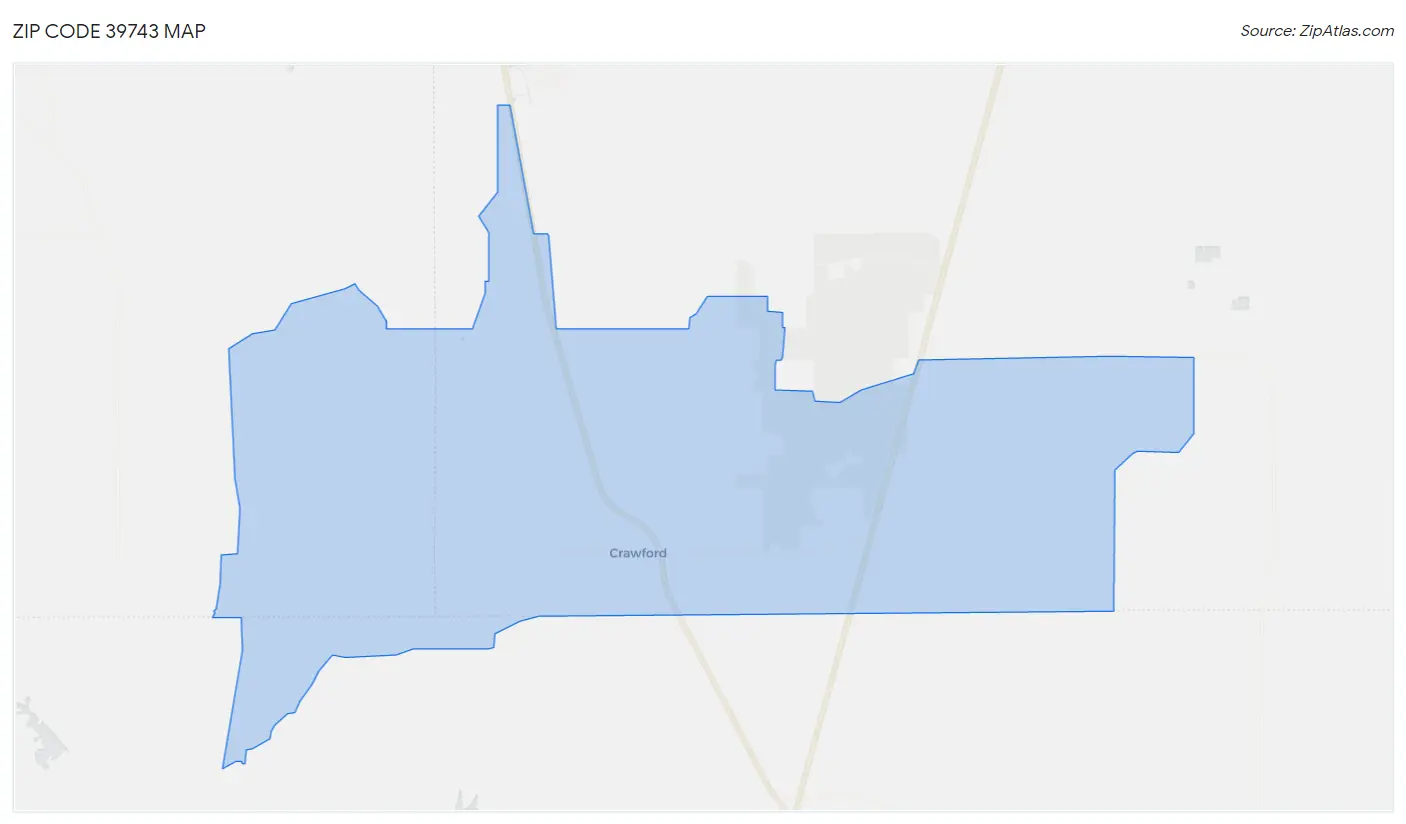 Zip Code 39743 Map