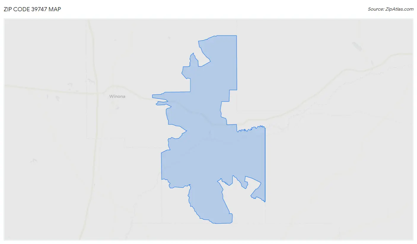 Zip Code 39747 Map