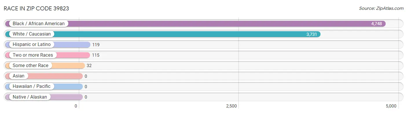 Race in Zip Code 39823