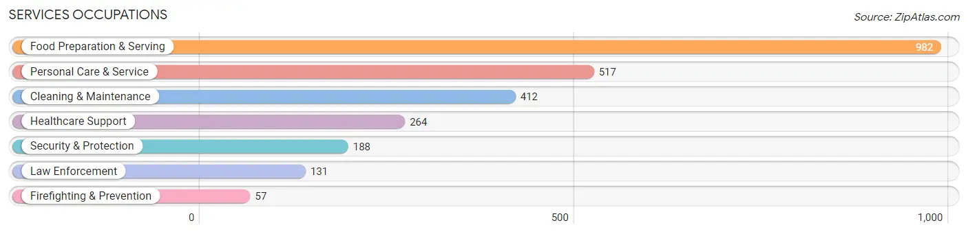 Services Occupations in Zip Code 40004