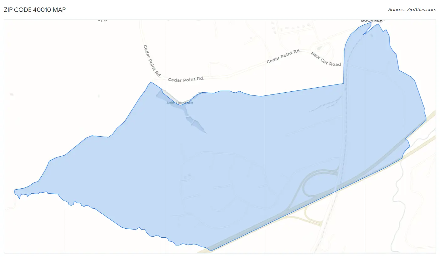 Zip Code 40010 Map