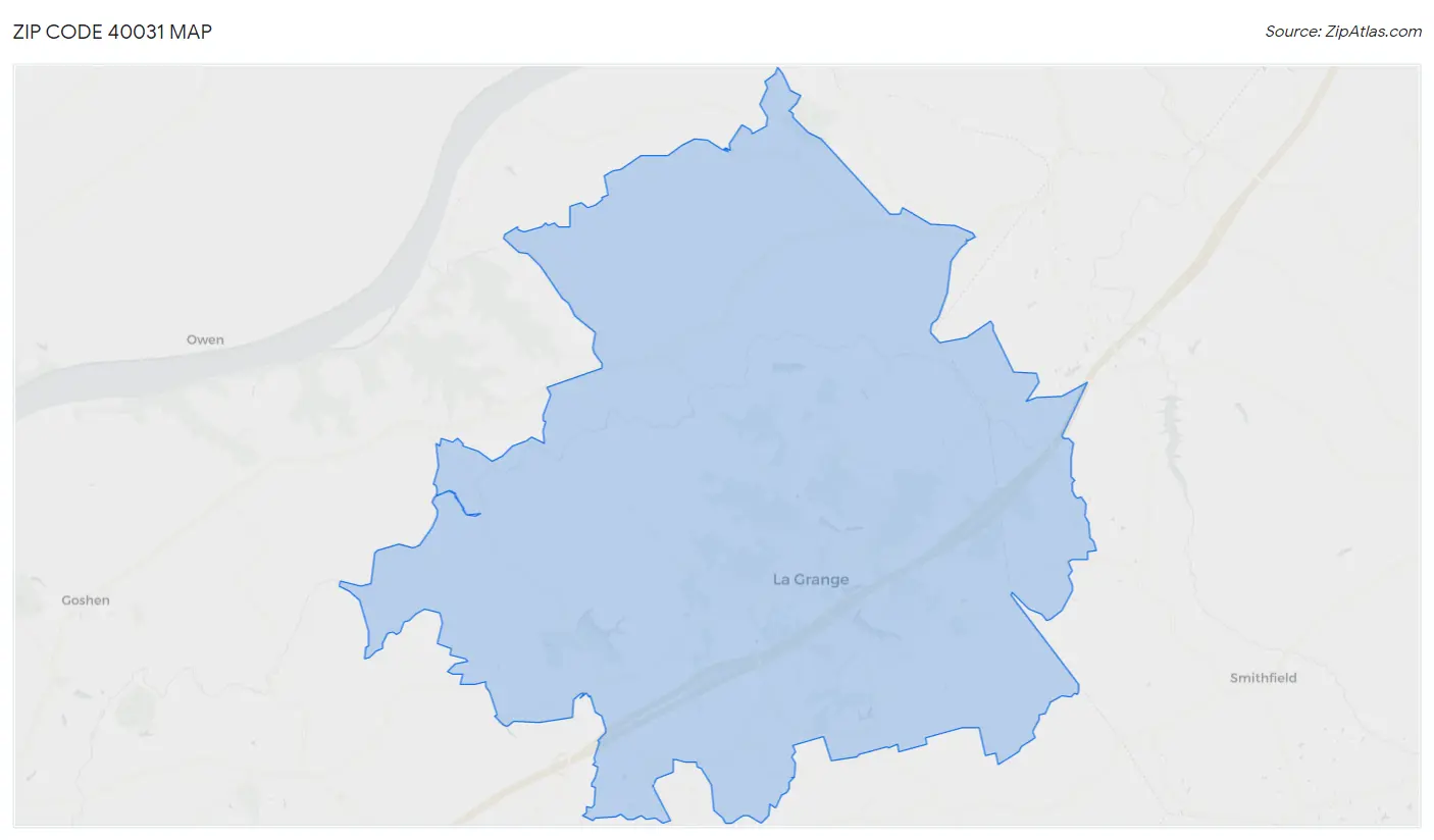 Zip Code 40031 Map