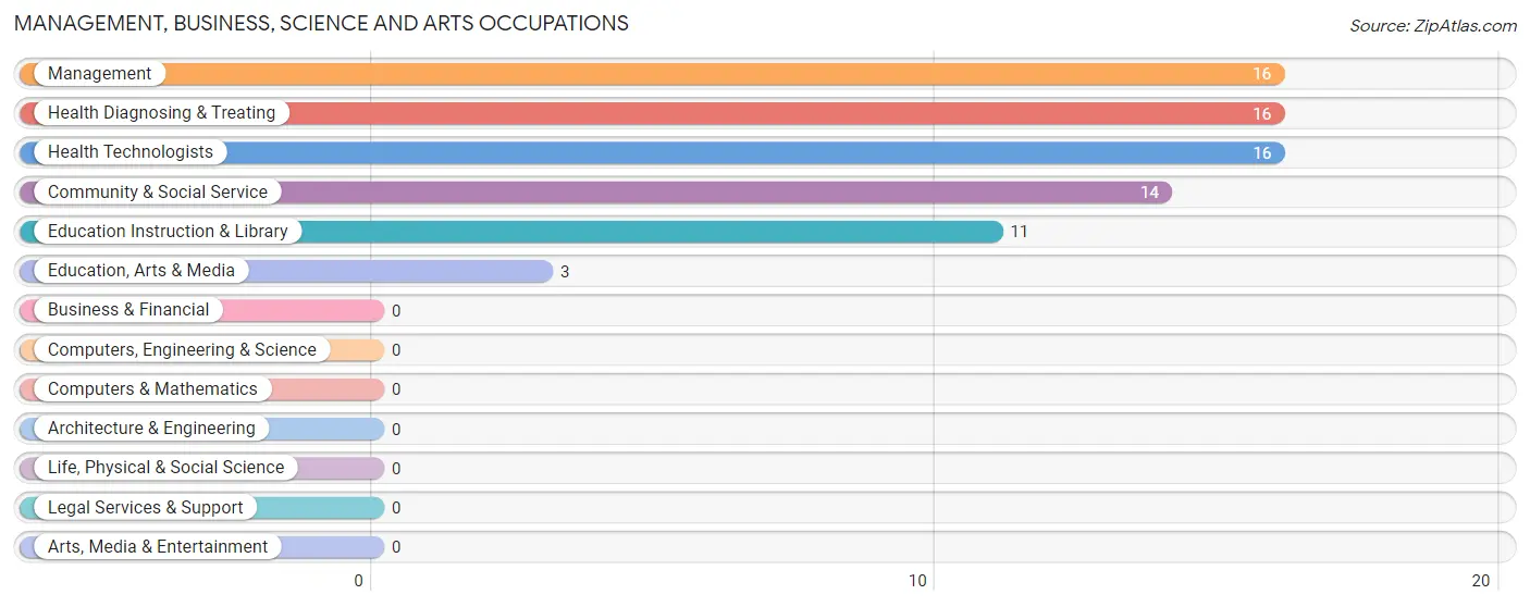 Management, Business, Science and Arts Occupations in Zip Code 40040