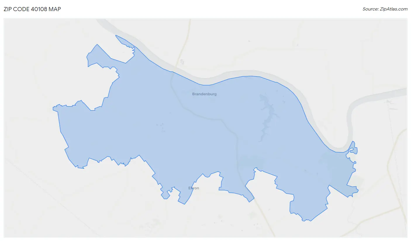 Zip Code 40108 Map