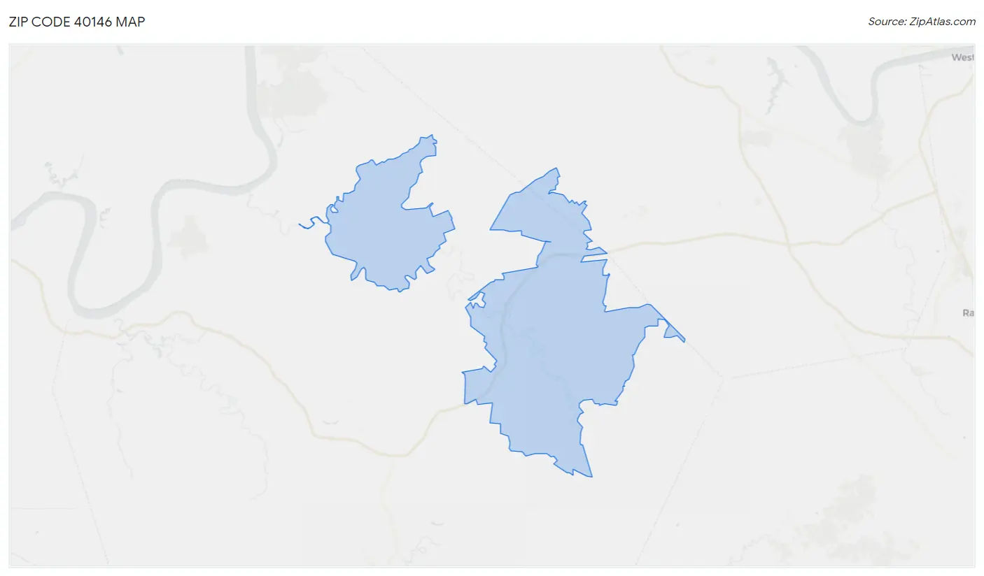 Zip Code 40146 Map