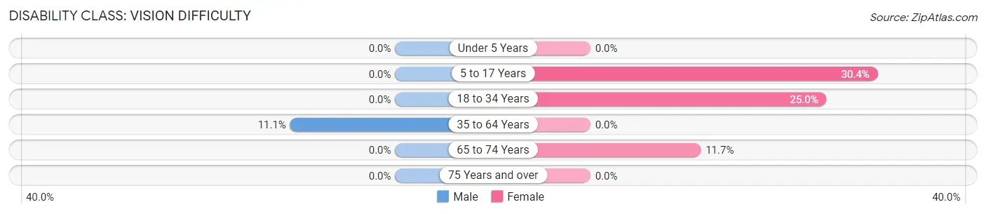 Disability in Zip Code 40176: <span>Vision Difficulty</span>