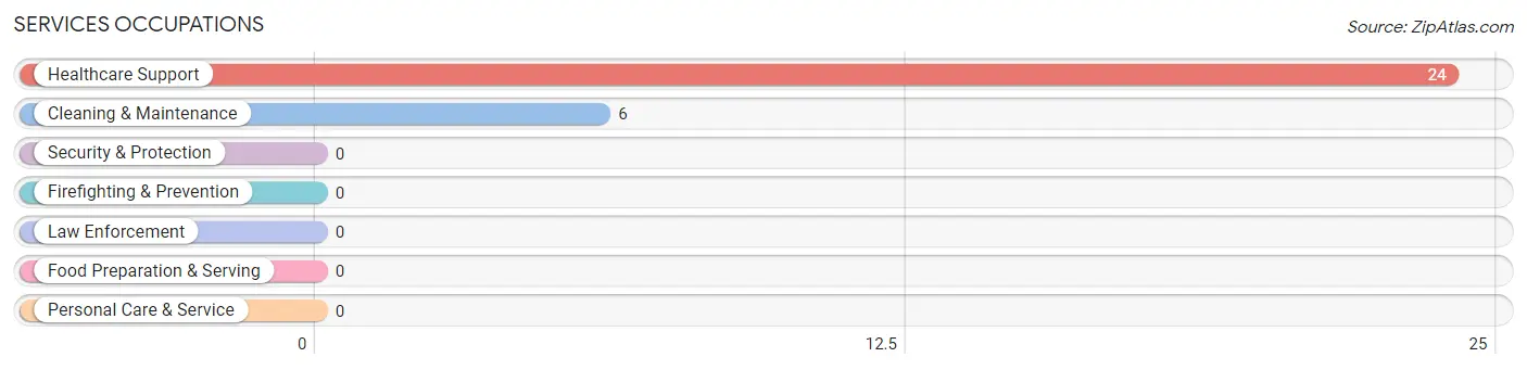 Services Occupations in Zip Code 40358