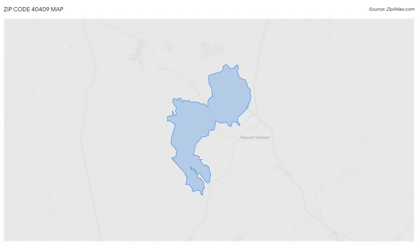 Zip Code 40409 Map