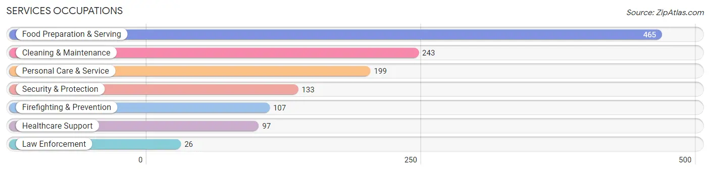 Services Occupations in Zip Code 41001