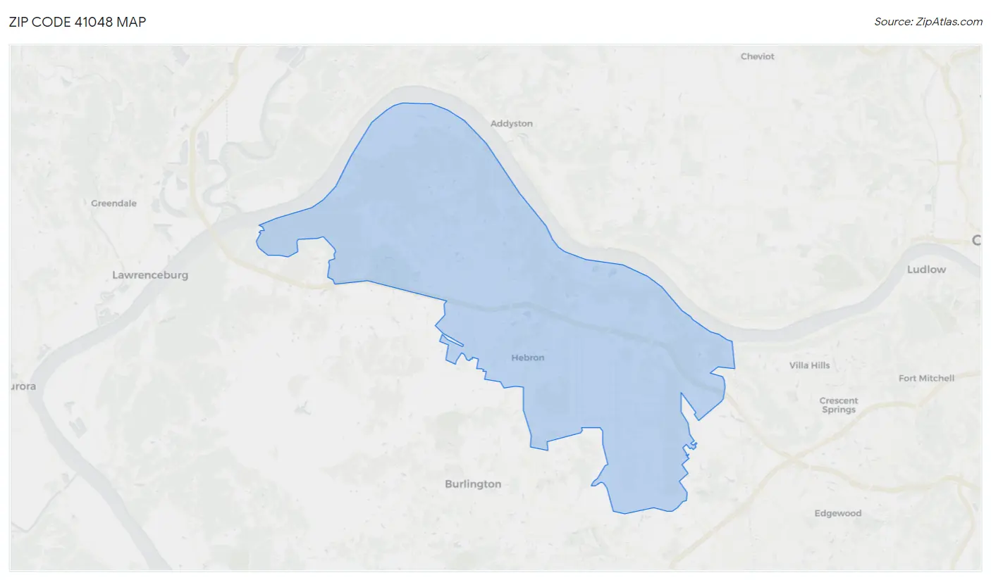 Zip Code 41048 Map