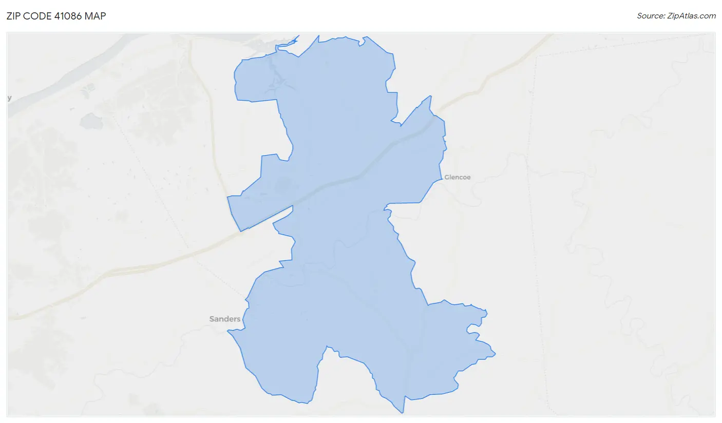 Zip Code 41086 Map