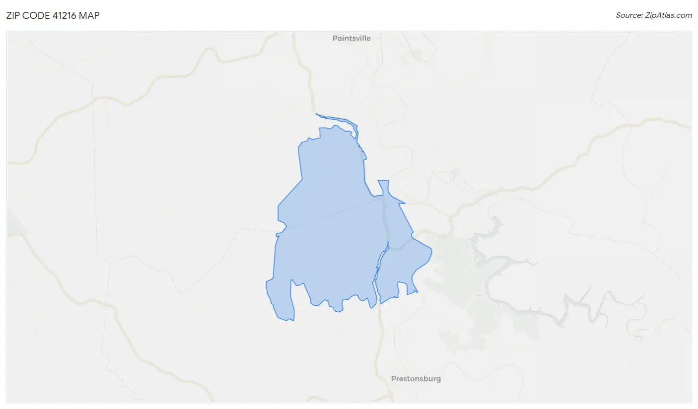 Zip Code 41216 Map