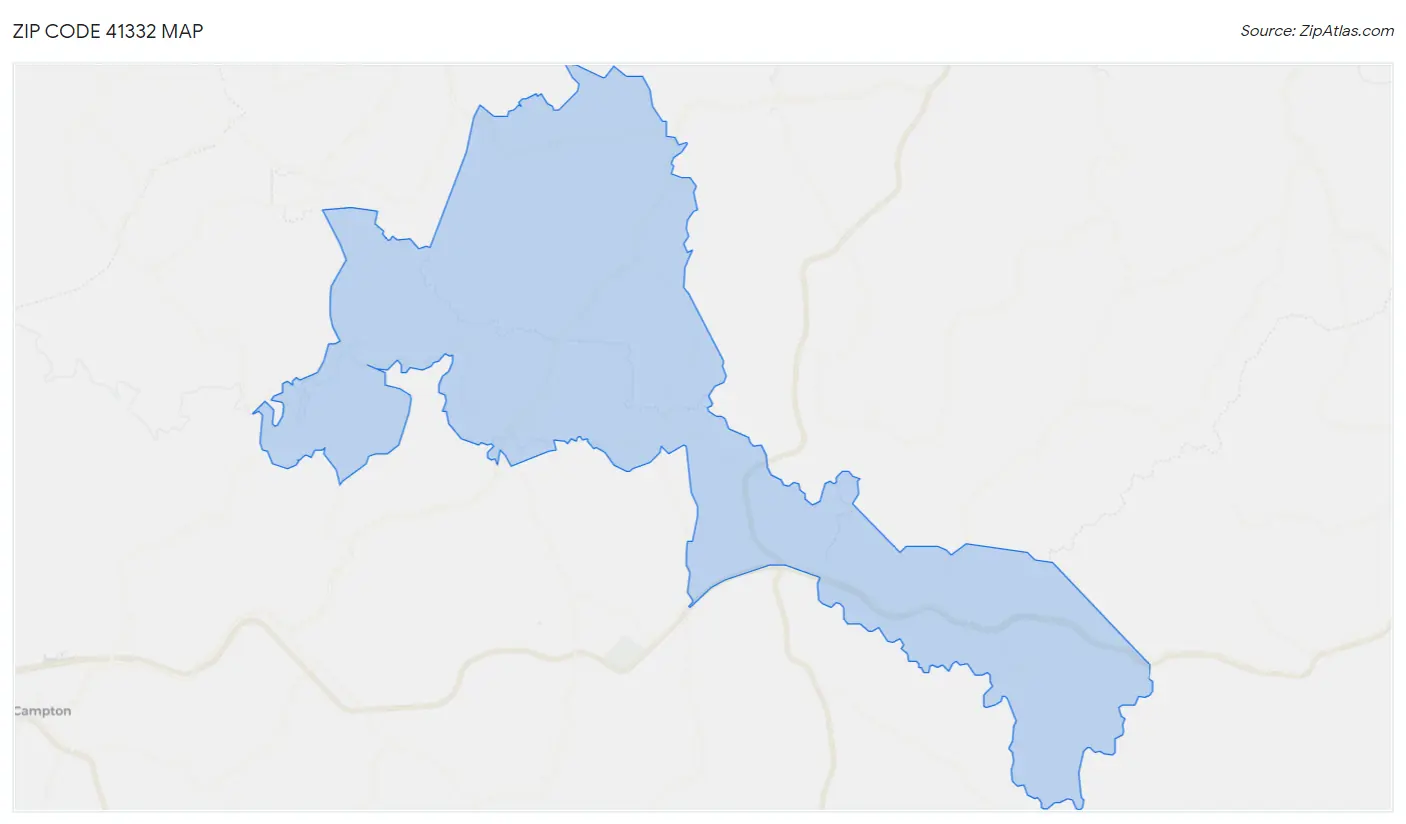 Zip Code 41332 Map