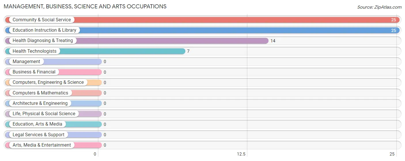 Management, Business, Science and Arts Occupations in Zip Code 41360