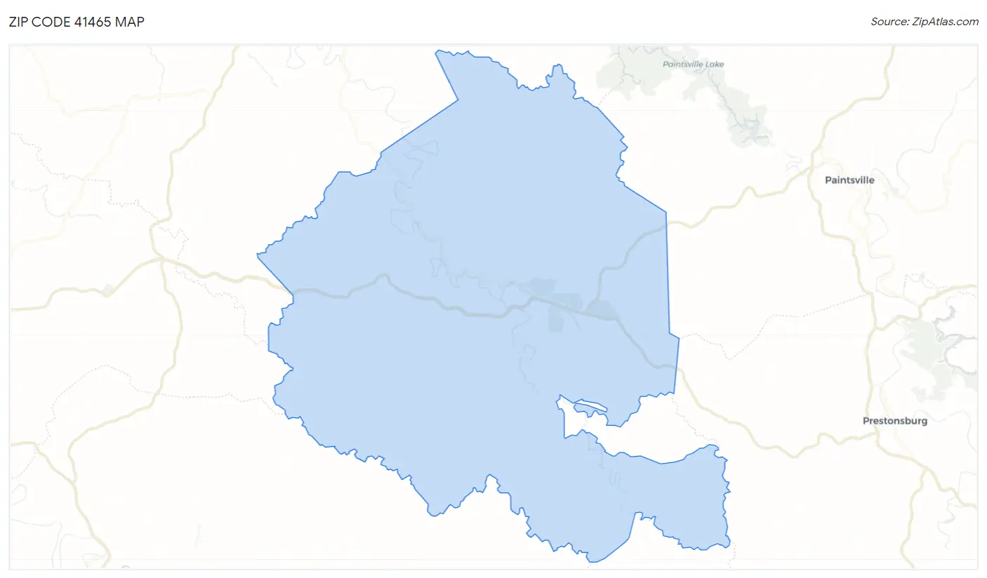 Zip Code 41465 Map