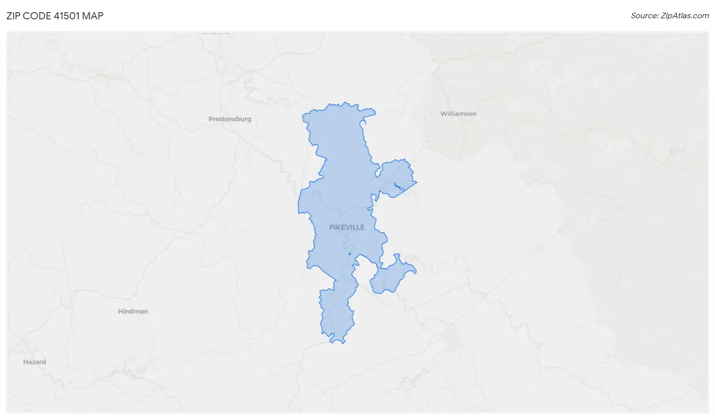 Zip Code 41501 Map