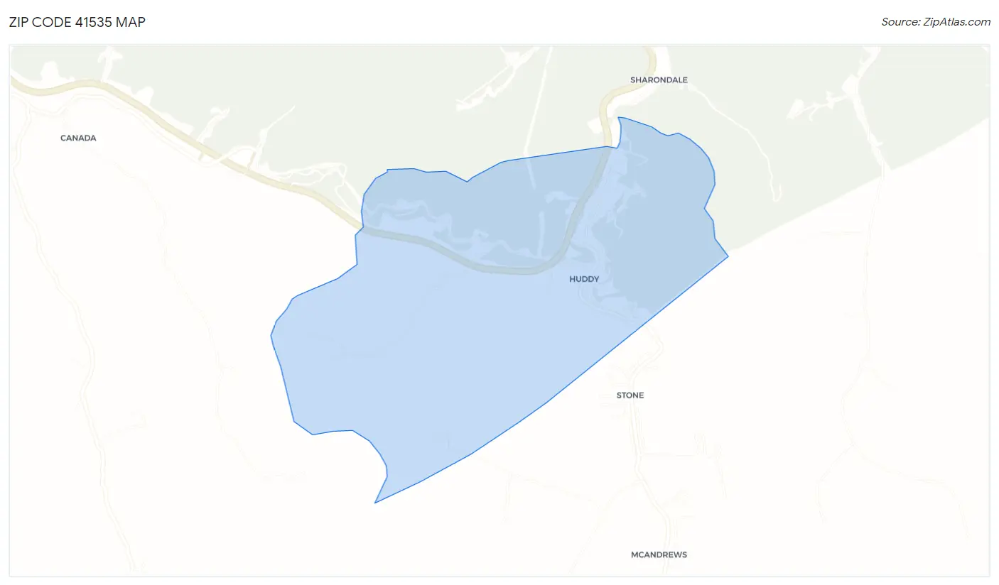 Zip Code 41535 Map