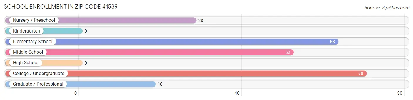 School Enrollment in Zip Code 41539