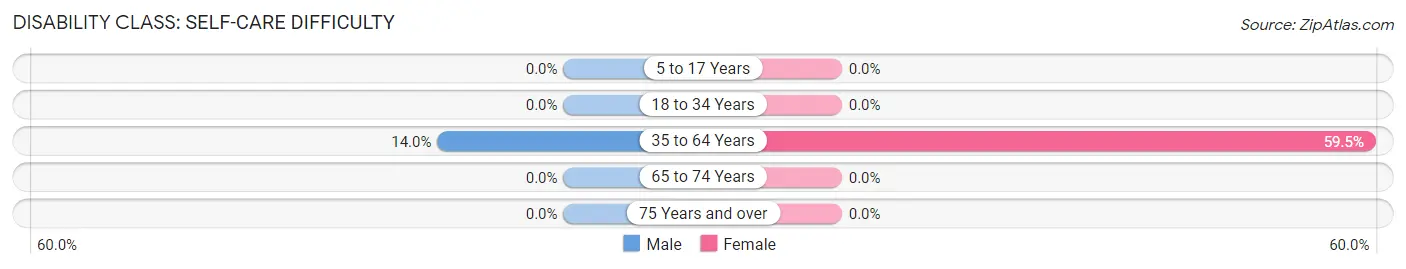 Disability in Zip Code 41568: <span>Self-Care Difficulty</span>