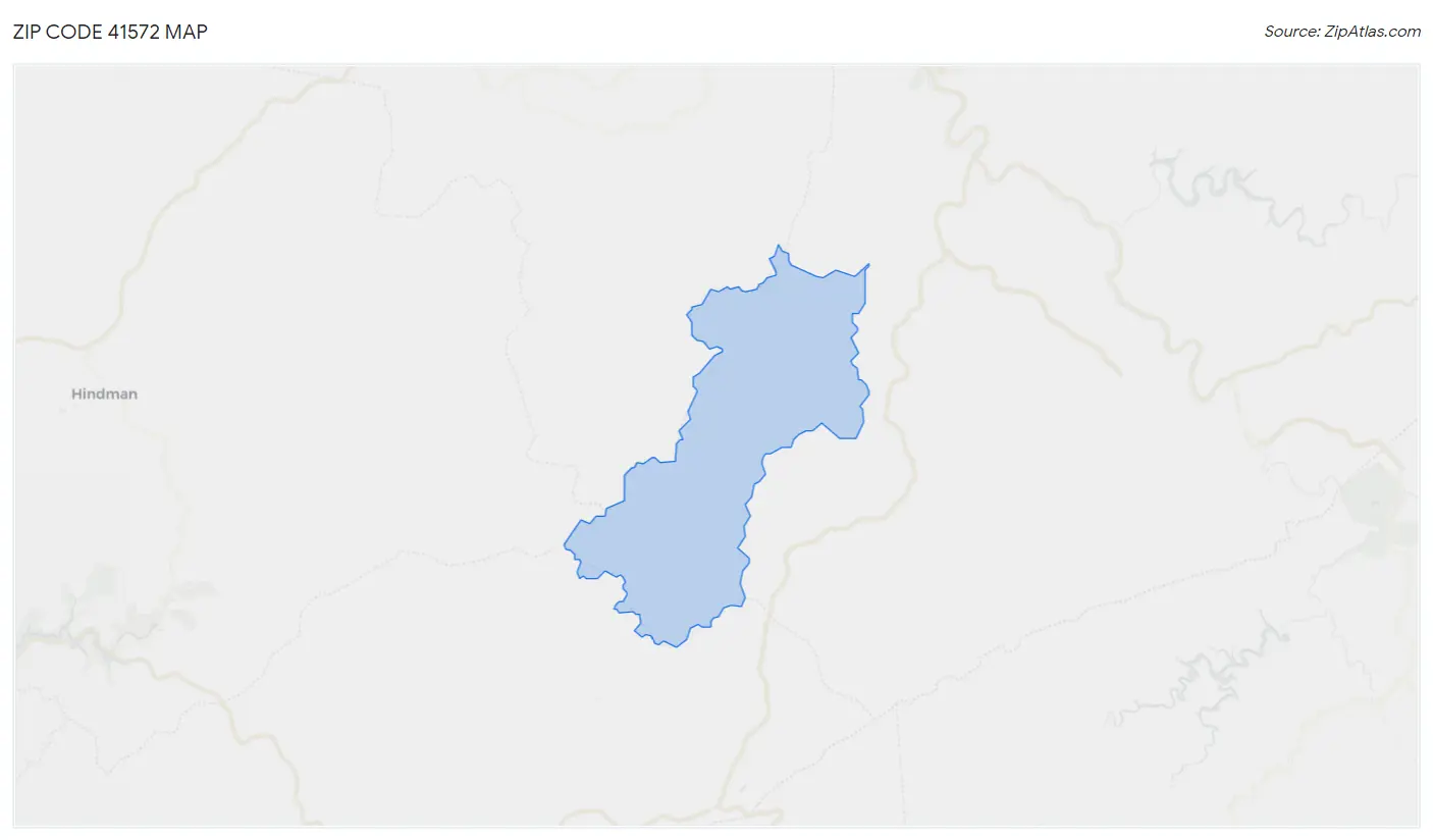 Zip Code 41572 Map