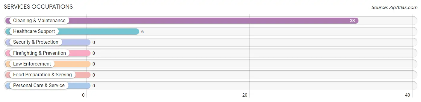 Services Occupations in Zip Code 41606