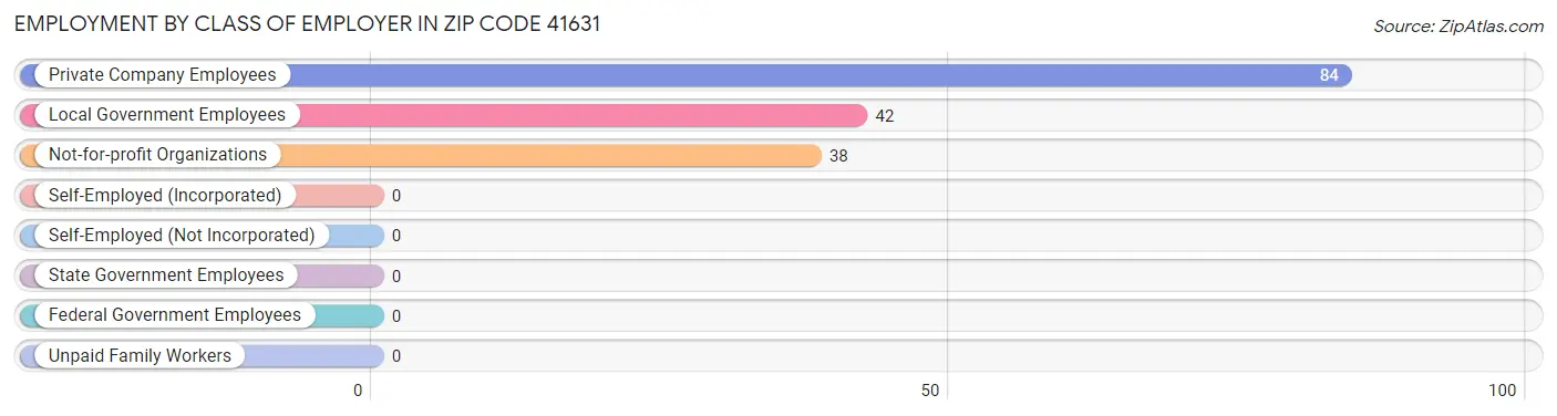 Employment by Class of Employer in Zip Code 41631