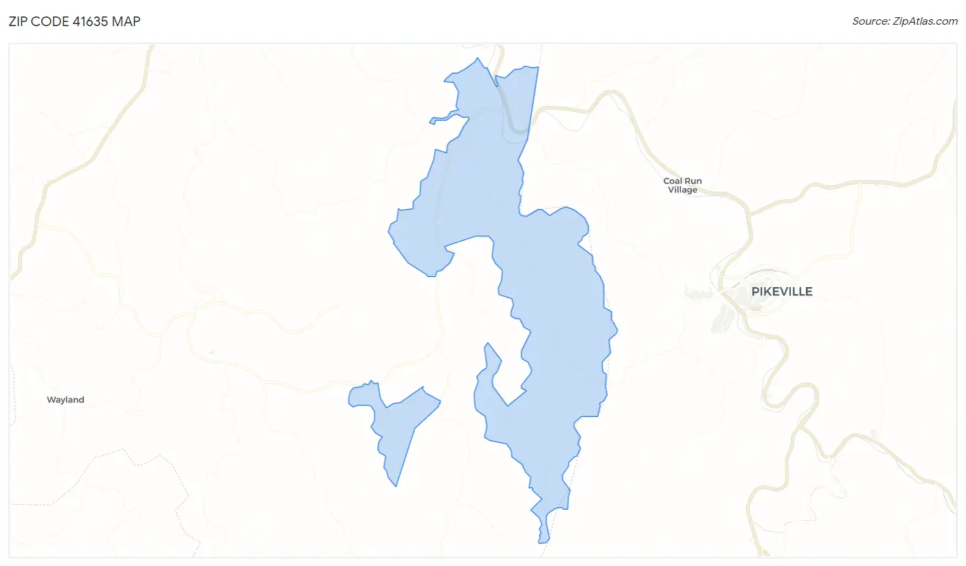 Zip Code 41635 Map