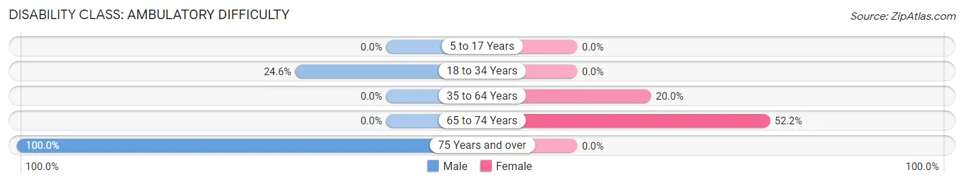 Disability in Zip Code 41660: <span>Ambulatory Difficulty</span>