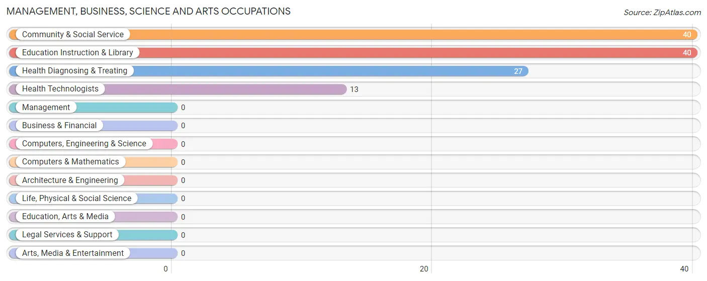 Management, Business, Science and Arts Occupations in Zip Code 41712