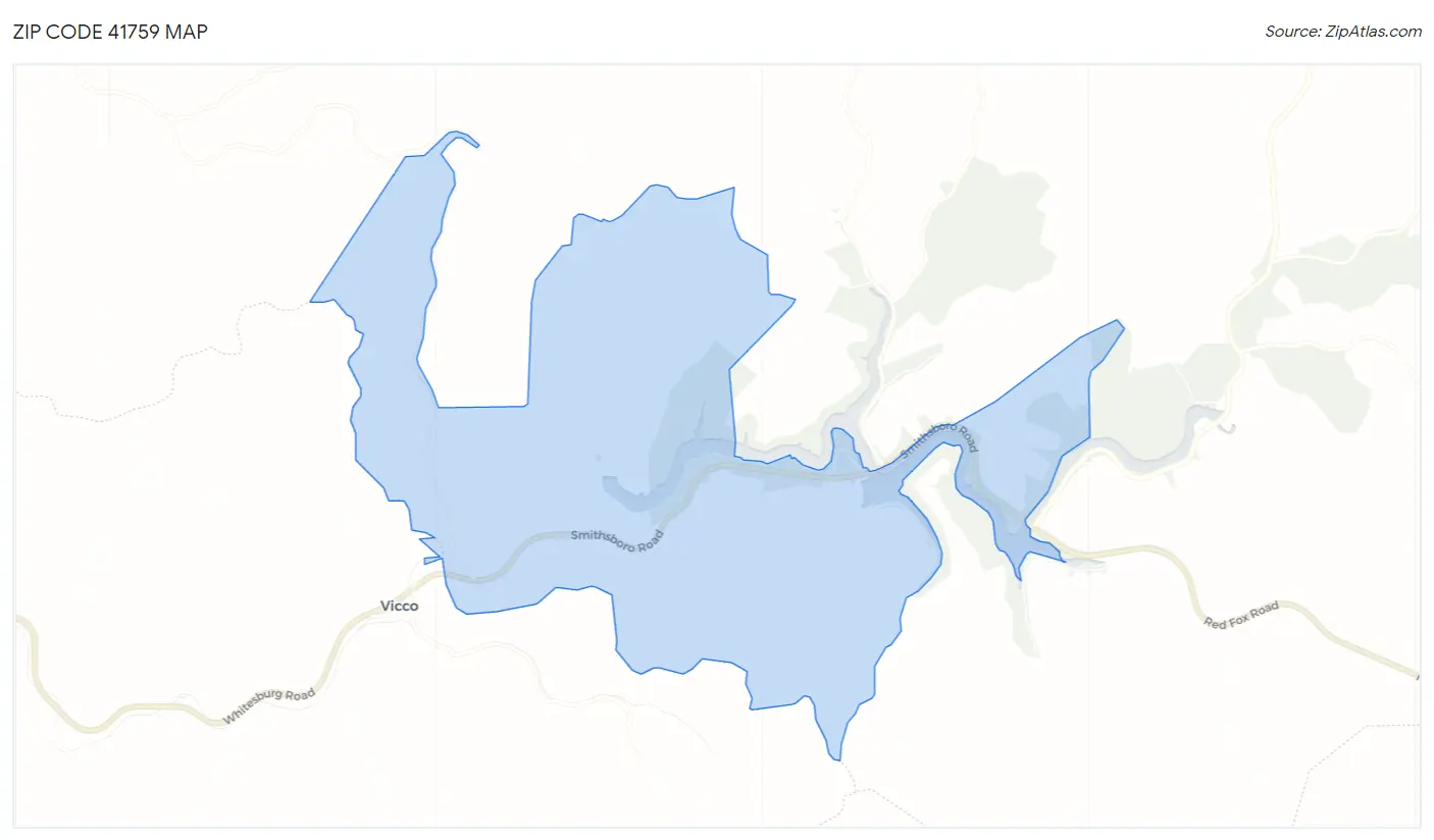 Zip Code 41759 Map