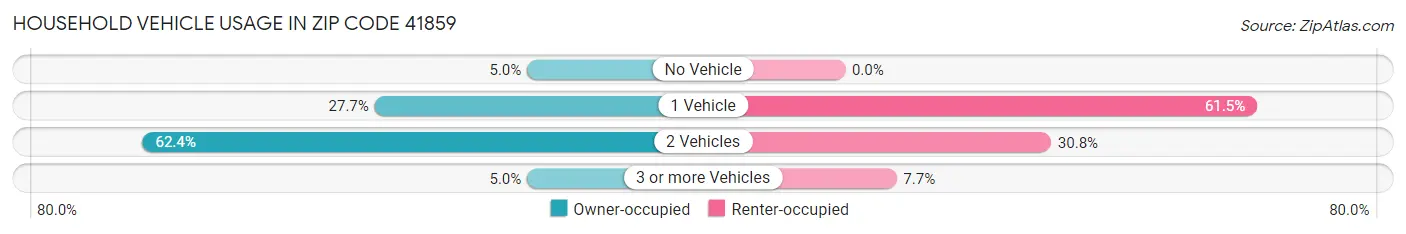 Household Vehicle Usage in Zip Code 41859