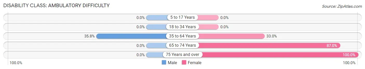 Disability in Zip Code 42028: <span>Ambulatory Difficulty</span>