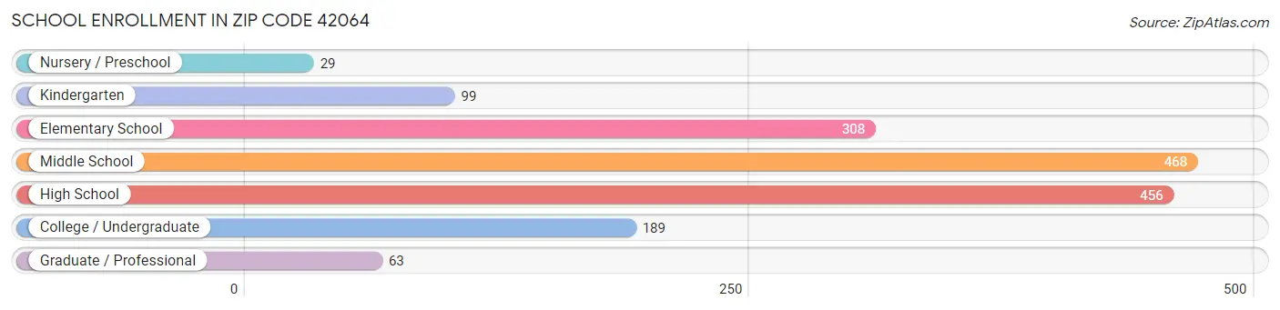 School Enrollment in Zip Code 42064