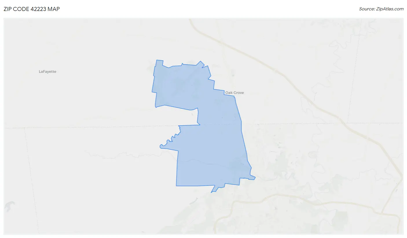 Zip Code 42223 Map