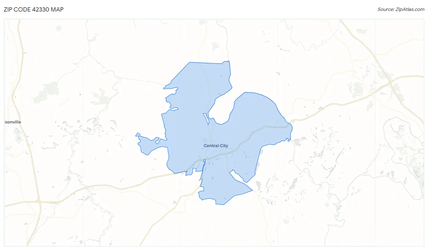 Zip Code 42330 Map