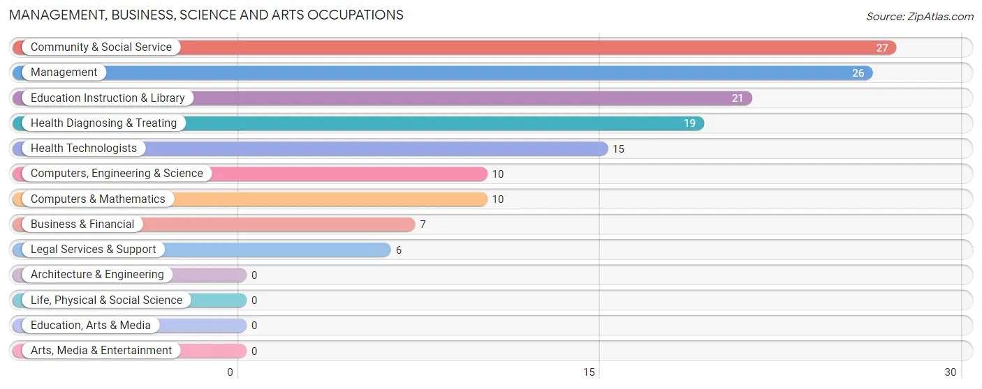 Management, Business, Science and Arts Occupations in Zip Code 42349