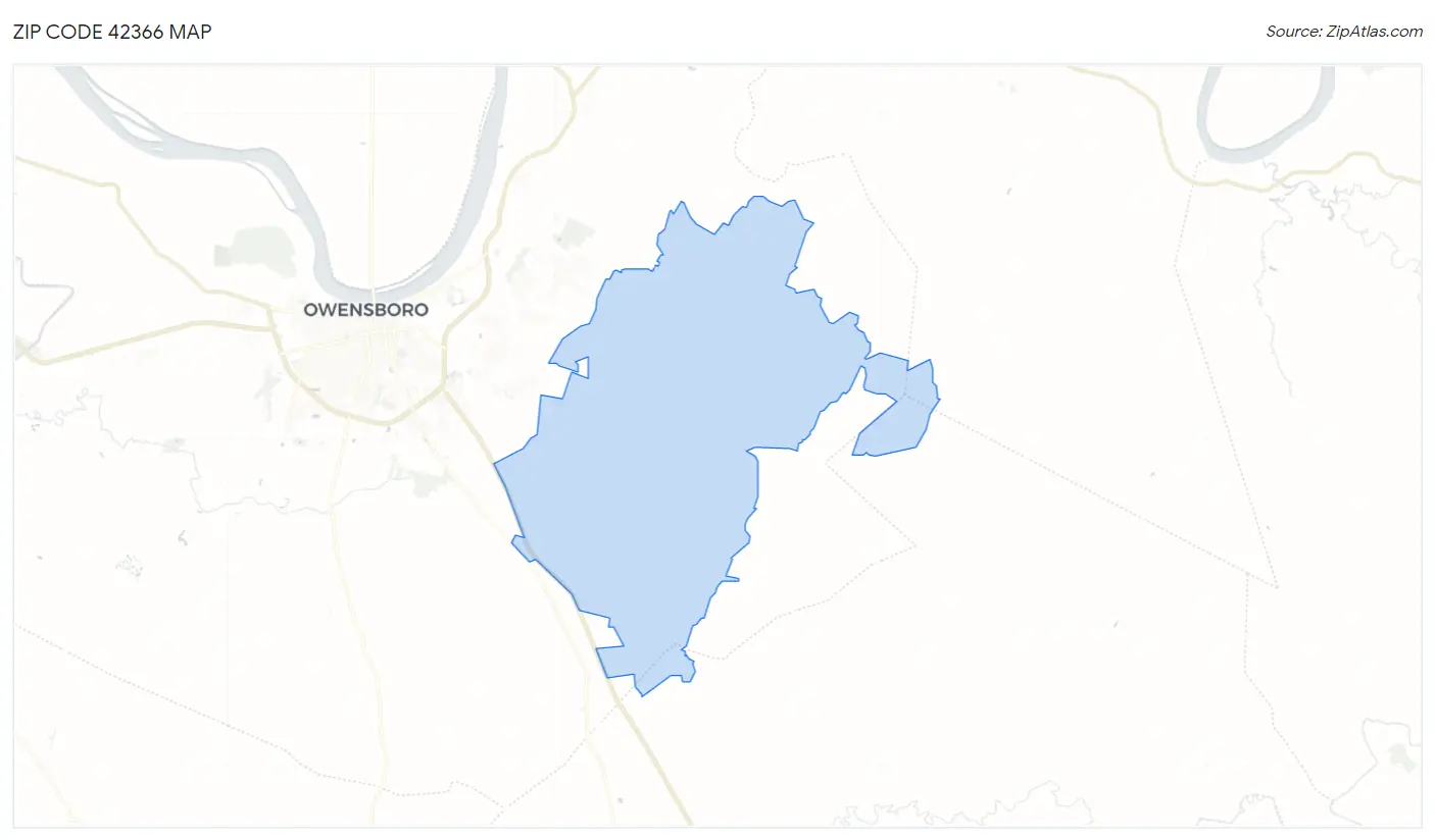 Zip Code 42366 Map