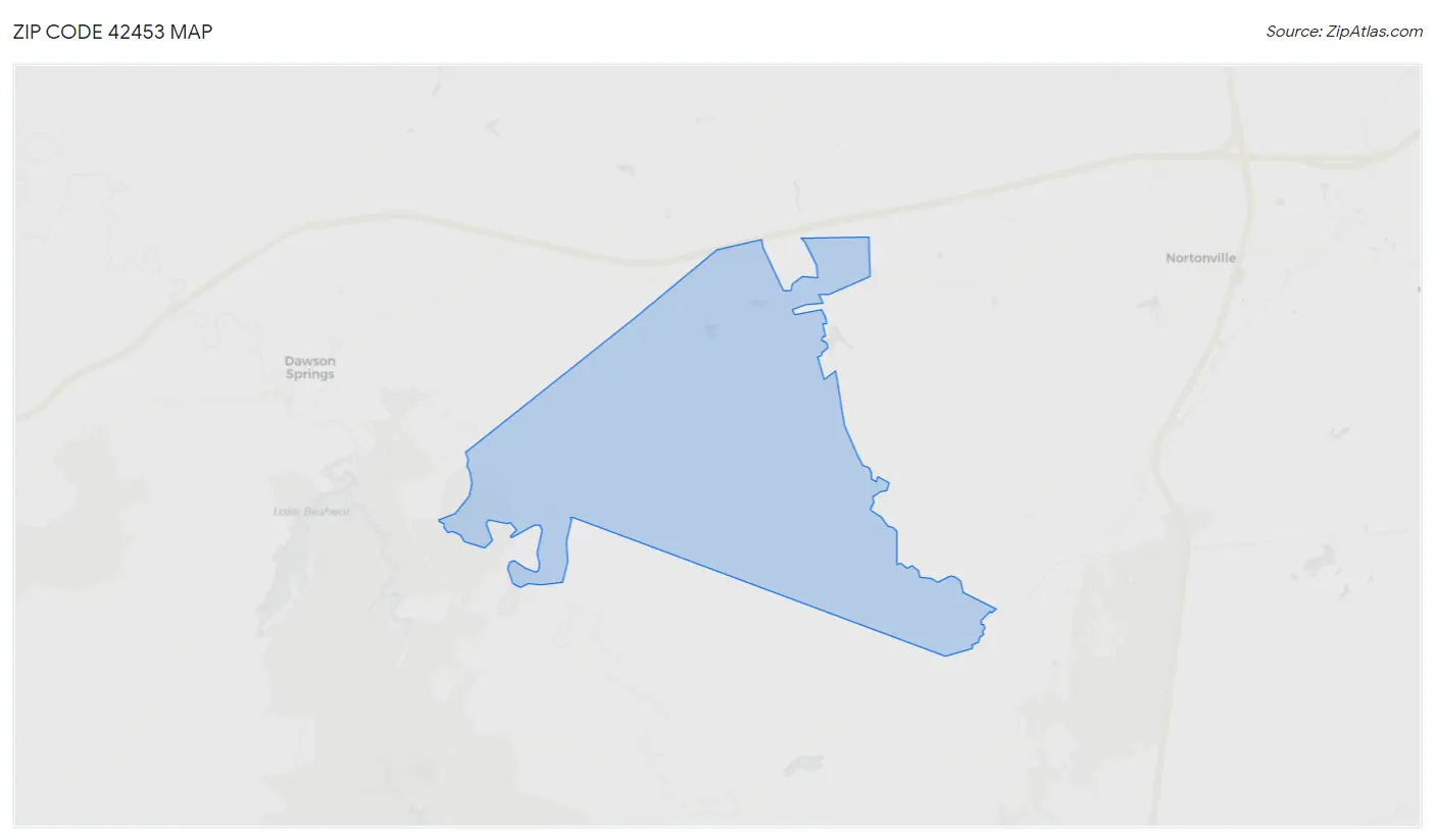 Zip Code 42453 Map