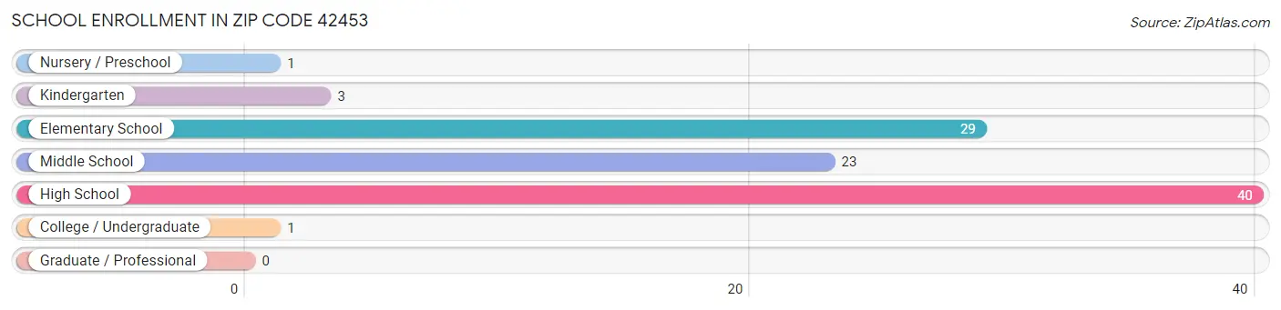 School Enrollment in Zip Code 42453