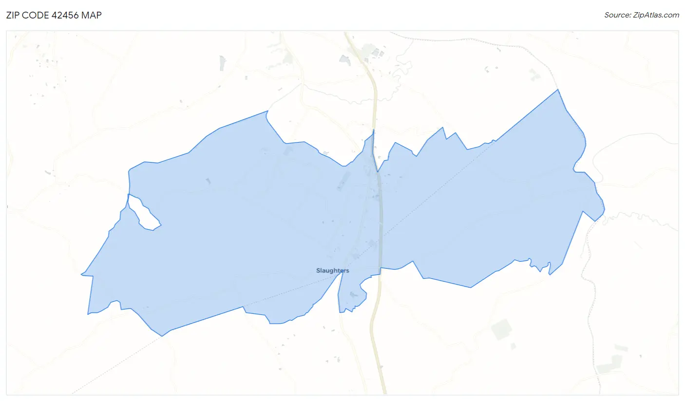 Zip Code 42456 Map