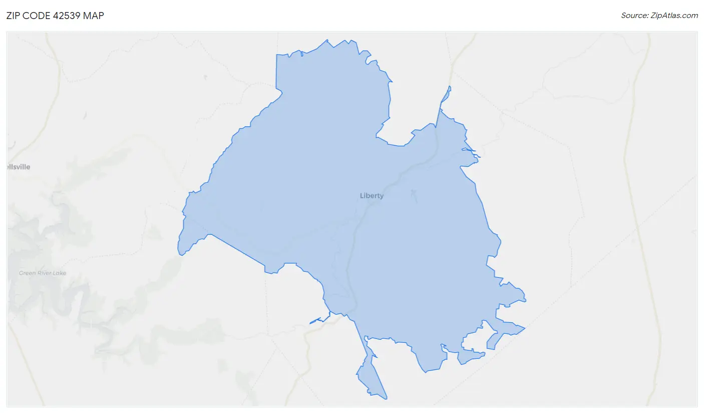 Zip Code 42539 Map