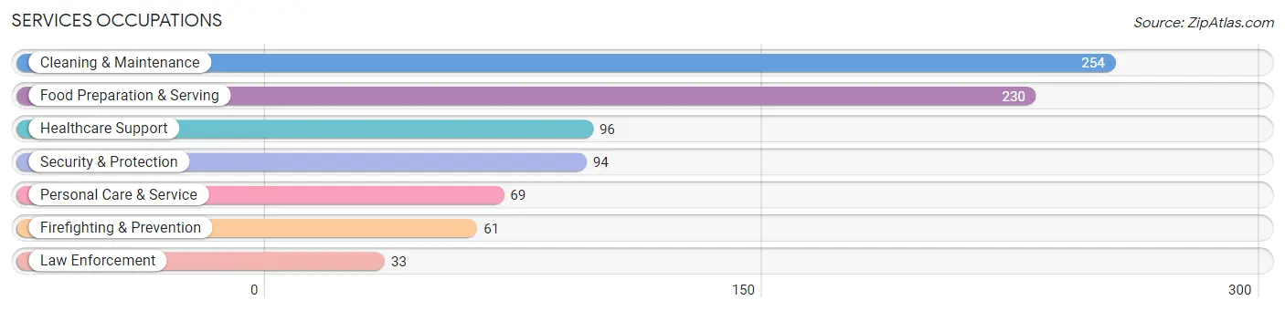 Services Occupations in Zip Code 42602