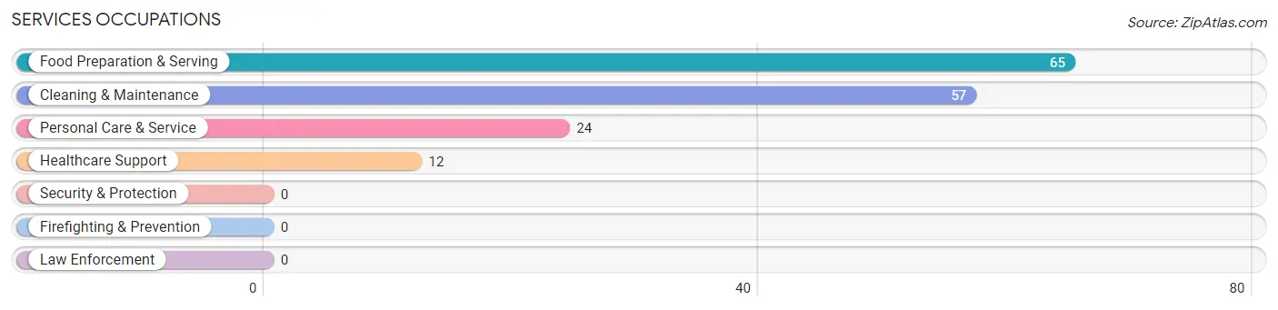 Services Occupations in Zip Code 42713