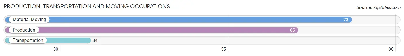 Production, Transportation and Moving Occupations in Zip Code 43943