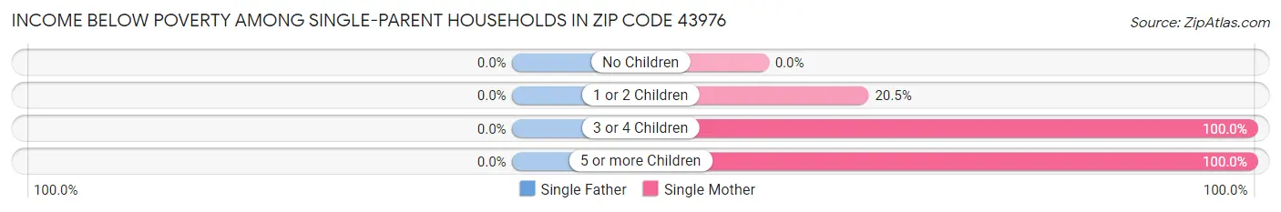 Income Below Poverty Among Single-Parent Households in Zip Code 43976